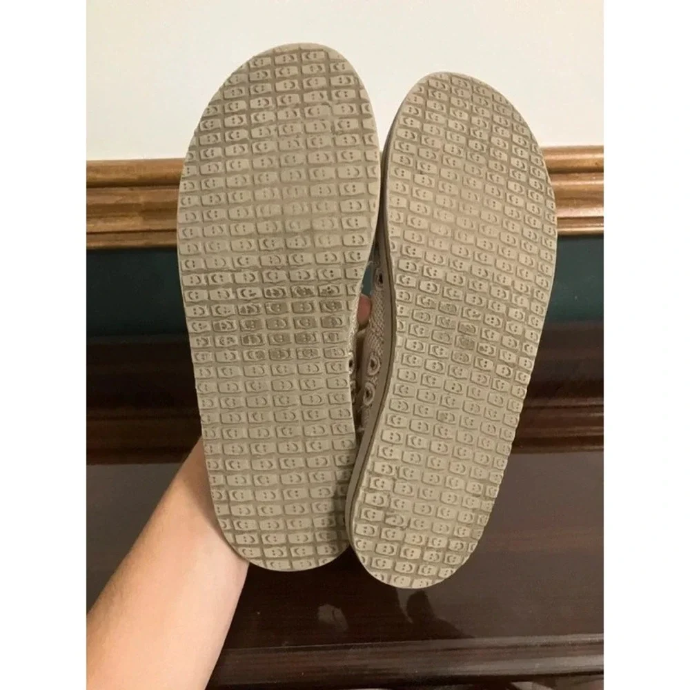Men Sanuk Slip On Textile Shoes Tan Size 7